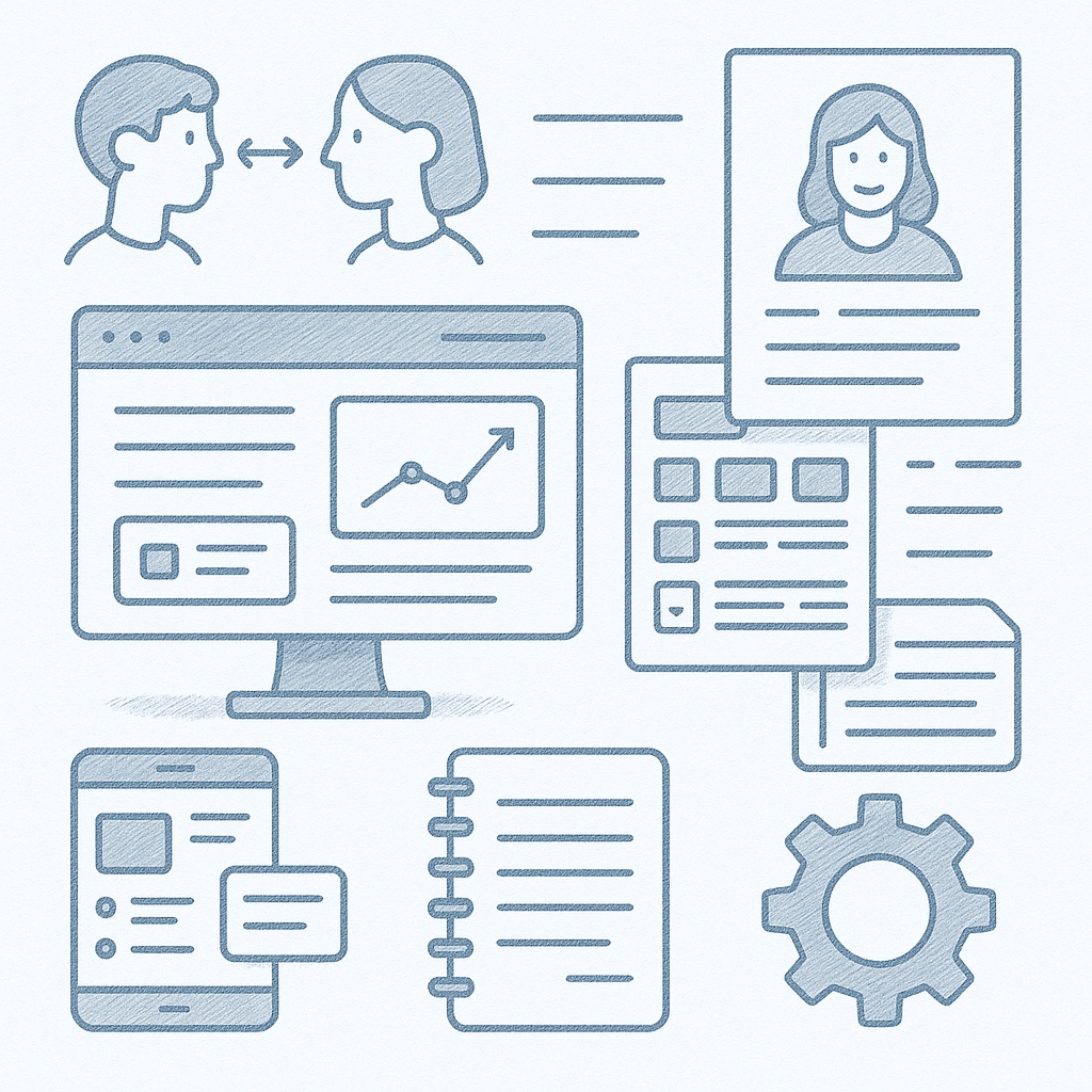 A screen sampling the UI design from Circadian Risk