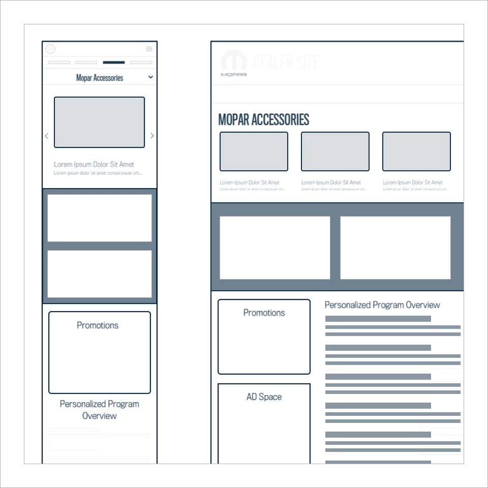 Wireframes Thumbnail - Low Fidelity sample